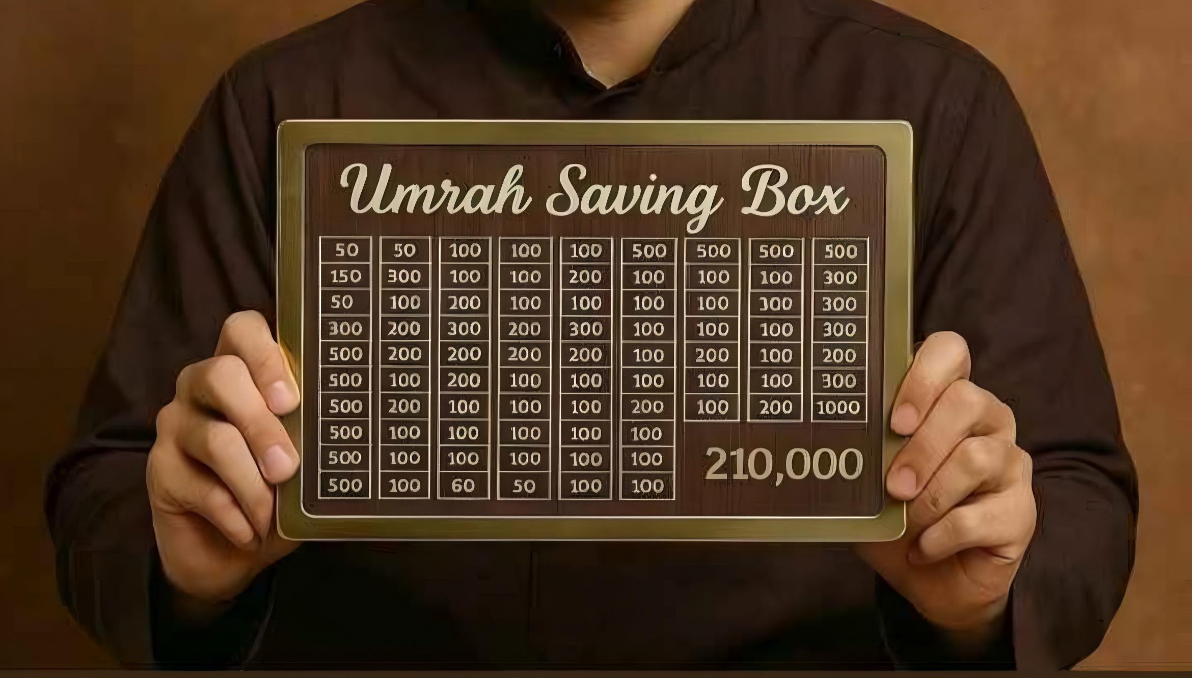 Best Quality Umrah Saving Box – Wooden Money Box For Umrah.